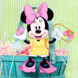 Papercraft de Easter de Caja de caramelos de Minnie. Manualidades a Raudales.