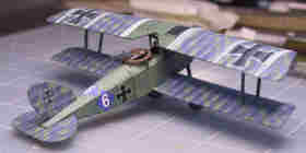 Papercraft recortable del Avion Halberstadt CL2. Manualidades a Raudales.