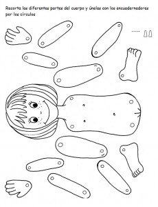 Marioneta de una niña 3. Manualidades a Raudales.