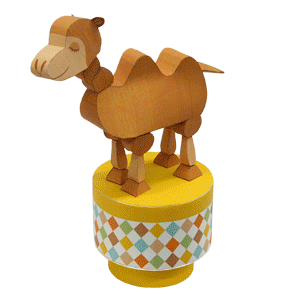 Papercraft imprimible y armable de un Camello articulado. Manualidades a Raudales.