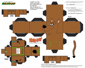 Cubeecraft de Scooby Doo. Manualidades aRaudales.