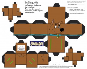 Cubeecraft de Scooby Doo. Manualidades aRaudales.
