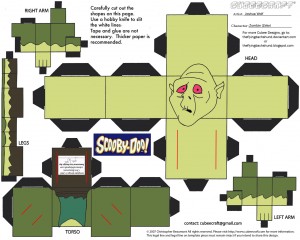 Cubeecraft de Scooby Doo.  Manualidades aRaudales.