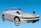 Papercraft imprimible y armable del Nissan Fairlady S30. Manualidades a Raudales.