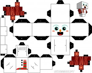Cubeecraft de Navidad. Manualidades a Raudales.