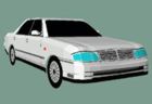 Papercraft imprimible y armable del Nissan Cedric 300. Manualidades a Raudales.