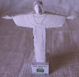 Papercraft del Cristo Redentor en Brasil. Manualidades a Raudales.