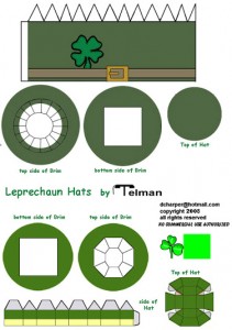 Papercraft de St Patrick´s Day. Manualidades a Raudales.