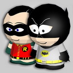 Papercraft de Batman y Robin. Manualidades a Raudales.