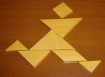 Papercraft imprimible y recortable del juego del Tangram. Manualidades a raudales.