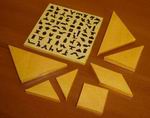 Papercraft imprimible y armable del juego del Tangram. Manualidades a raudales.