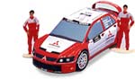 Papercraft recortable de Mitsubishi Lancer WRC. Manualidades a Raudales.