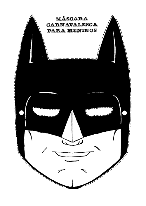 Asistente orientación Abandonado Mascara de Batman. - Manualidades a Raudales