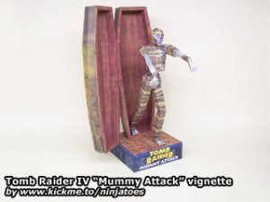 Papercraft de Tom Raider - Momia atacando. Manualidades a Raudales.