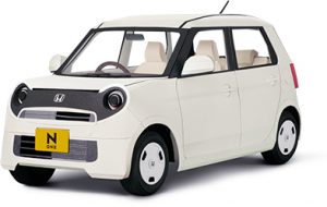 Papercraft imprimible y armable del coche Honda N-One. Manualidades a Raudales.