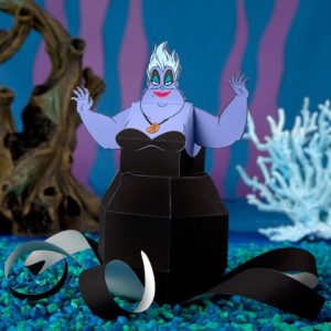 Papercraft reortable de Ursula de Disney. Manualidades a Raudales.