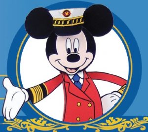 Papercraft recortable de Mickey Capitán de barco. Manualidades a Raudales.