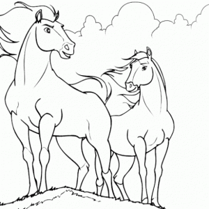Fichas para colorear dibujos de caballos. Manualidades a Raudales.