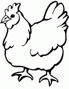 Fichas para colorear dibujos de gallinas. Manualidades a Raudales.