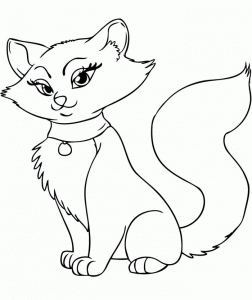 Fichas para colorear dibujos de gatos. Manualidades a Raudales.