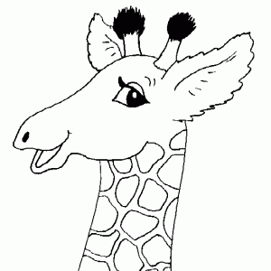 Fichas para colorear dibujos de jirafas. Manualidades a Raudales.