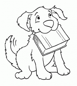 Fichas para colorear dibujos de perros. Manualidades a Raudales.