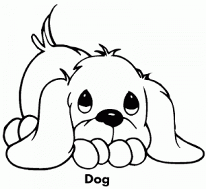 Fichas para colorear dibujos de perros. Manualidades a Raudales.