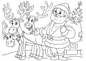 Colorear dibujos de Navidad. Manualidades a Raudales.
