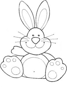 Fichas para colorear dibujos de conejos. Manualidades a Raudales.