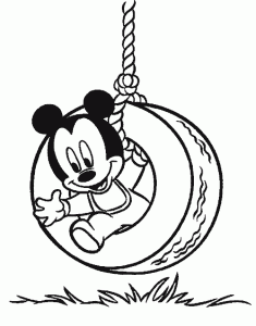 Ficha para imprimir y colorear dibujos de Mickey y sus amigo. Manualidades a Raudales.