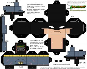 Cubeecraft de Batman. Manualidades a Raudales.