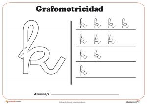 Grafomotricidad de la letra k. Manualidades a Raudales.