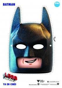 Máscara Batman de Lego. Manualidades a Raudales.