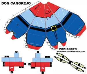 Cubeecraft de Sr. Cangrejo personaje de Bob Esponja.